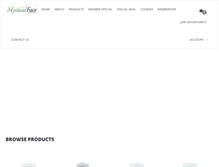 Tablet Screenshot of mysticalface.com